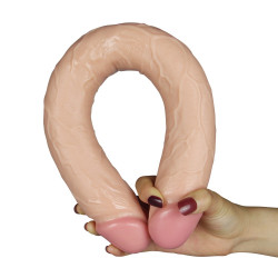 LoveToy Double Dildo Realistic Slim 44 x 4.5cm